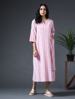 Vasstram - Wraparound Pocket Dress Tangerine Pink