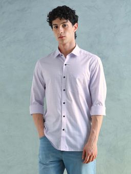 Arrow - Men's Micro Checked Manhattan Slim Fit Shirt
