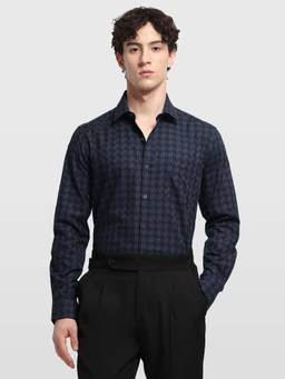 Arrow - Men's Checked Manhattan Slim Fit Shirt