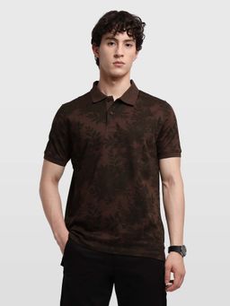 Arrow - Men's Floral Printed Regular Fit Polo T-Shirt