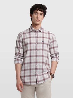 Arrow Sports - Men's Plaid Checked Slim Fit Shirt