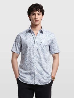 Arrow Sports - Men's Abstract Printed Sage and Sun Shirt