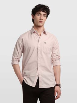 Arrow Sports - Men's Peach Chelsea Slim Fit Aquarelle Drift Shirt