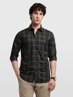Arrow Sports - Men's Plaid Checked Sage and Sun Shirt