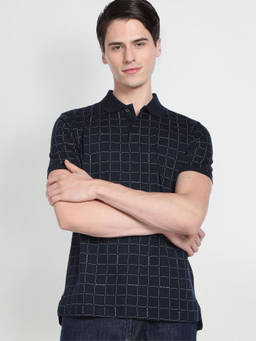 Arrow - Windowpane Check Polo Shirt