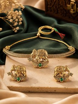 Fabula - Elephant Design Choker Jewellery Set