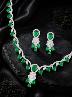 Fabula - American Diamond Pendant Jewellery Set
