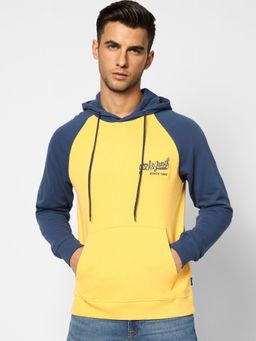 Jack & Jones - Men Printed Yellow Sweatshirt