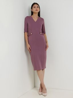 FableStreet - Bodycon Dress - Mauve