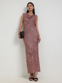 FableStreet - Bodycon Dress - Peach