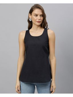 RAREISM - Solid/Plain Regular Fit Top - Navy Blue