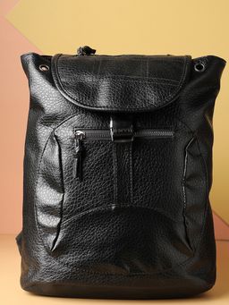 Haute Sauce - Women Textured Black Backpack