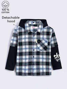 Hopscotch - Pure Cotton Plaid Print Shirt