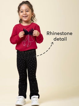 Hopscotch - 2-Piece Pure Cotton Sweatshirt And Flared Pants