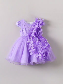 Hopscotch - Lace And Beads Embellished Party Dress