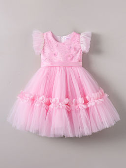 Hopscotch - Butterfly Sequin Embellished Party Dress