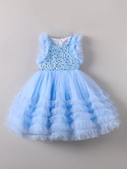 Hopscotch - Sequin Embellished Ruffle Party Dress