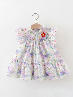 Hopscotch - Floral Print A-Line Casual Dress
