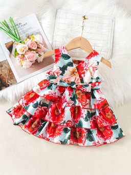 Hopscotch - Floral Print Casual Dress