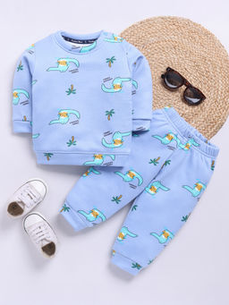 Hopscotch - 2-Piece Dinosaur Print Fleece Co-Ord Set
