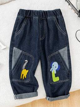 Hopscotch - Animal Embroidered Jeans