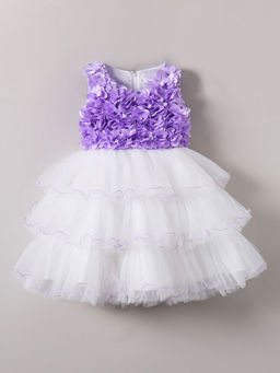 Hopscotch - Floral Applique Party Dress