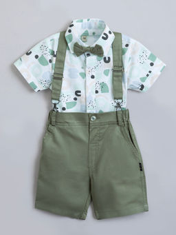 Hopscotch - 2-Piece Pure Cotton Formal Set With Suspender And Bow