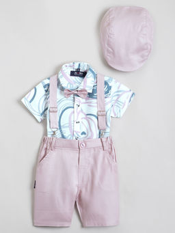 Hopscotch - 2-Piece Shirt And Shorts With Suspender