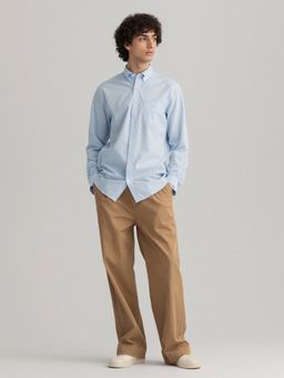 GANT - Men Blue Striped Regular Shirt