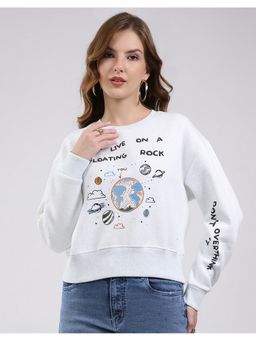 Monte Carlo - Blue Round Neck Full Sleeve Sweatshirt