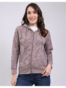 Monte Carlo - Mauve Hooded Neck Full Sleeve Hoodie