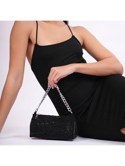 PROJECT 331 - Chrome Crush Handbag - Black