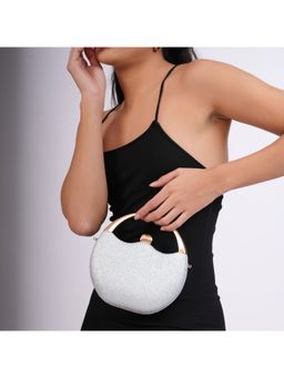 PROJECT 331 - The Silver Crescent Clutch - Silver