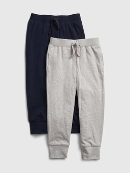 GAP - Boys' Mid-Rise Relaxed Fit Joggers (Pack of 2)