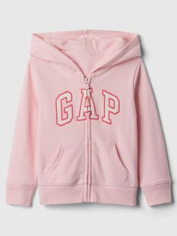 GAP - Girls' Applique Logo Relaxed Fit Hooded Sweatshirt
