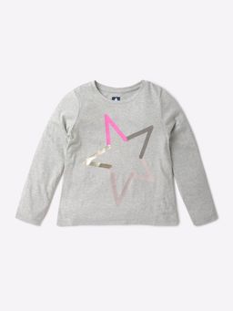 GAP - Girls' Metallic Graphic Crew Neck T-Shirt