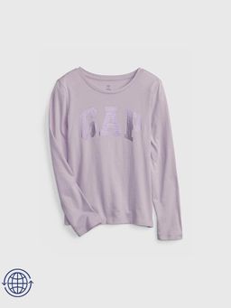 GAP - Girls' Foil Logo Crew Neck T-Shirt