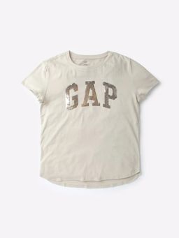 GAP - Girls' Sequin Logo Crew Neck T-Shirt