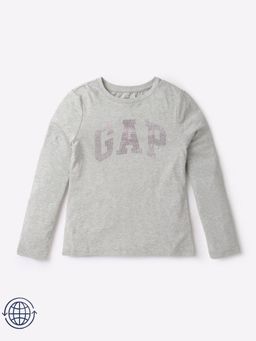 GAP - Girls' Foil Logo Crew Neck T-Shirt