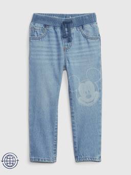 GAP - Boys' Slim-Fit Mickey Mouse Print Jeans