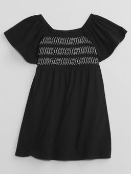 GAP - Girls' Flared Sleeve Smocked Detail A-Line Dress