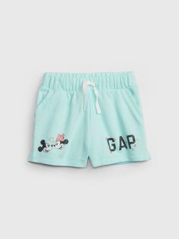 GAP - Girls' Mickey and Minnie Mouse Mid-Rise Regular-Fit Shorts