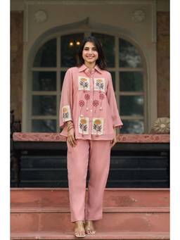 WOOMN - Pink Floral Patchwork Co-Ord Set