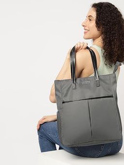 Fastrack - Women Colourblocked Oversized Shopper Tote Bag Fits Upto 14" Laptop