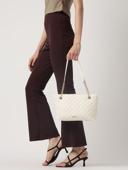 Fastrack - Quilted White Shoulder Bag For Women