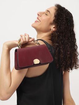 Fastrack - Plain Maroon Sling Bag For Women