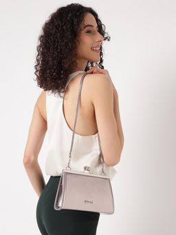 Fastrack - Party Clutch In Metallic Silver For Women