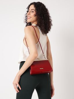Fastrack - Party Clutch In Patent Red For Women