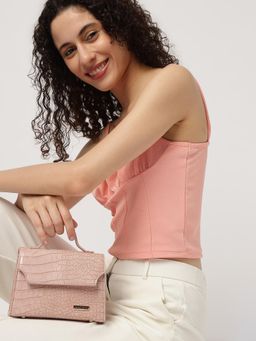 Fastrack - Nude Satchel For Women