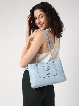 Fastrack - Quilted Powder Blue Shoulder Bag For Women
